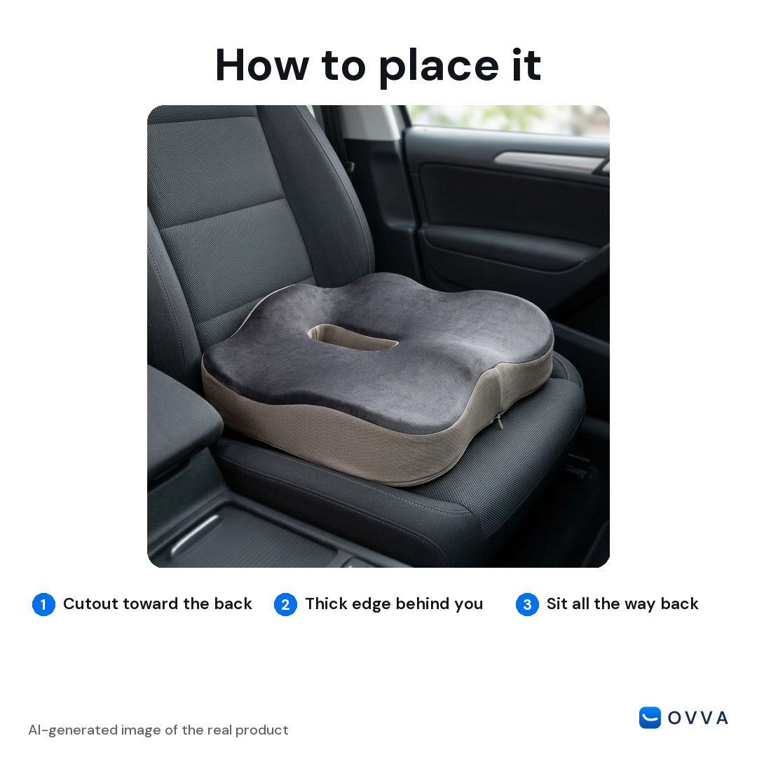 How to place it: cutout toward the back